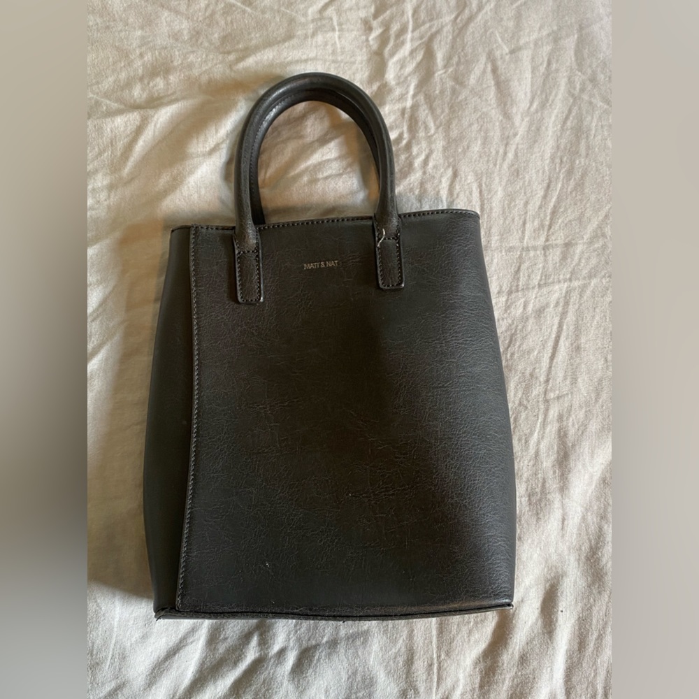 Matt and Nat vegan leather North South tote